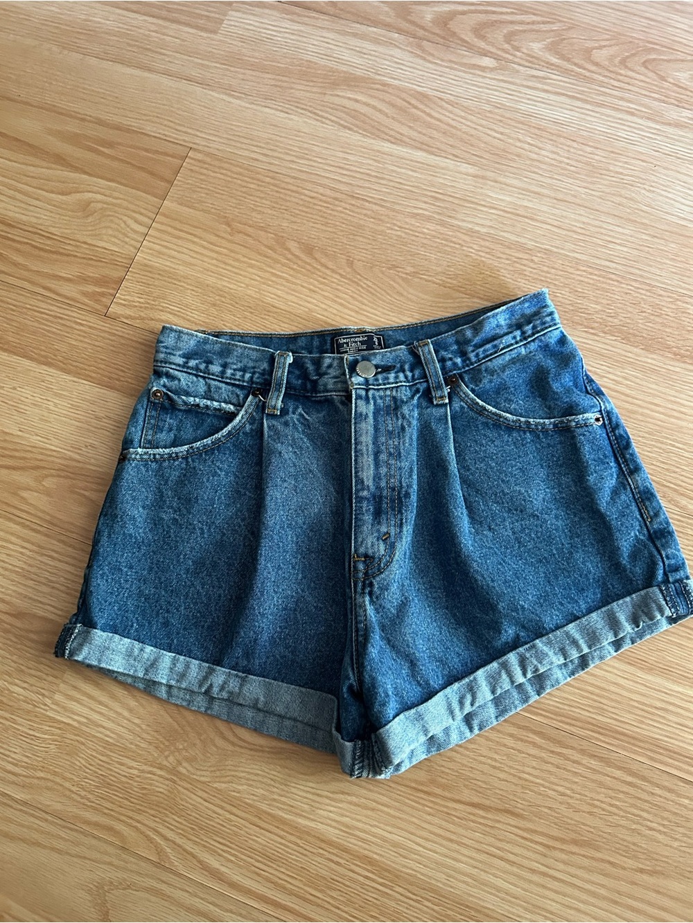 Abercrombie & Fitch Denim Annie High Rise Jean Shorts Size 25/0